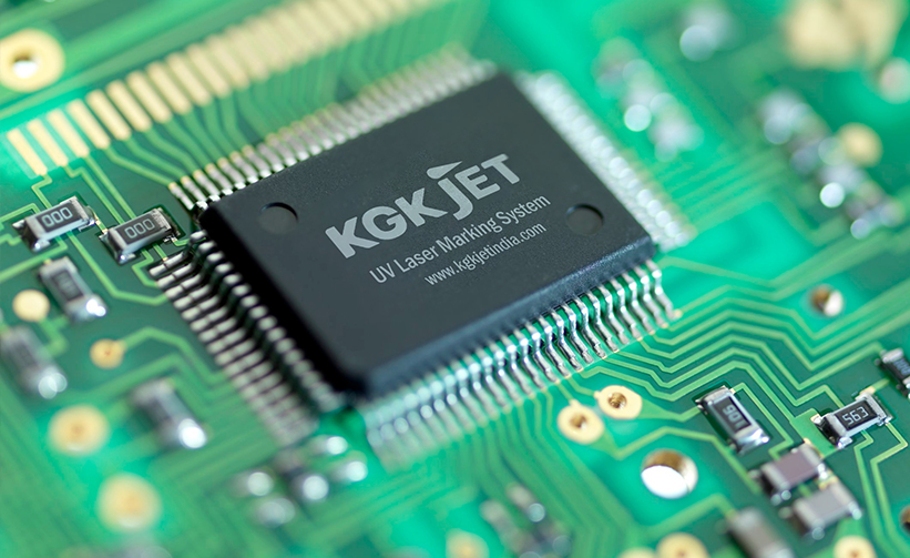 High-Speed Marking on Electronic Components with KGK Jet CIJ and Laser Machines
