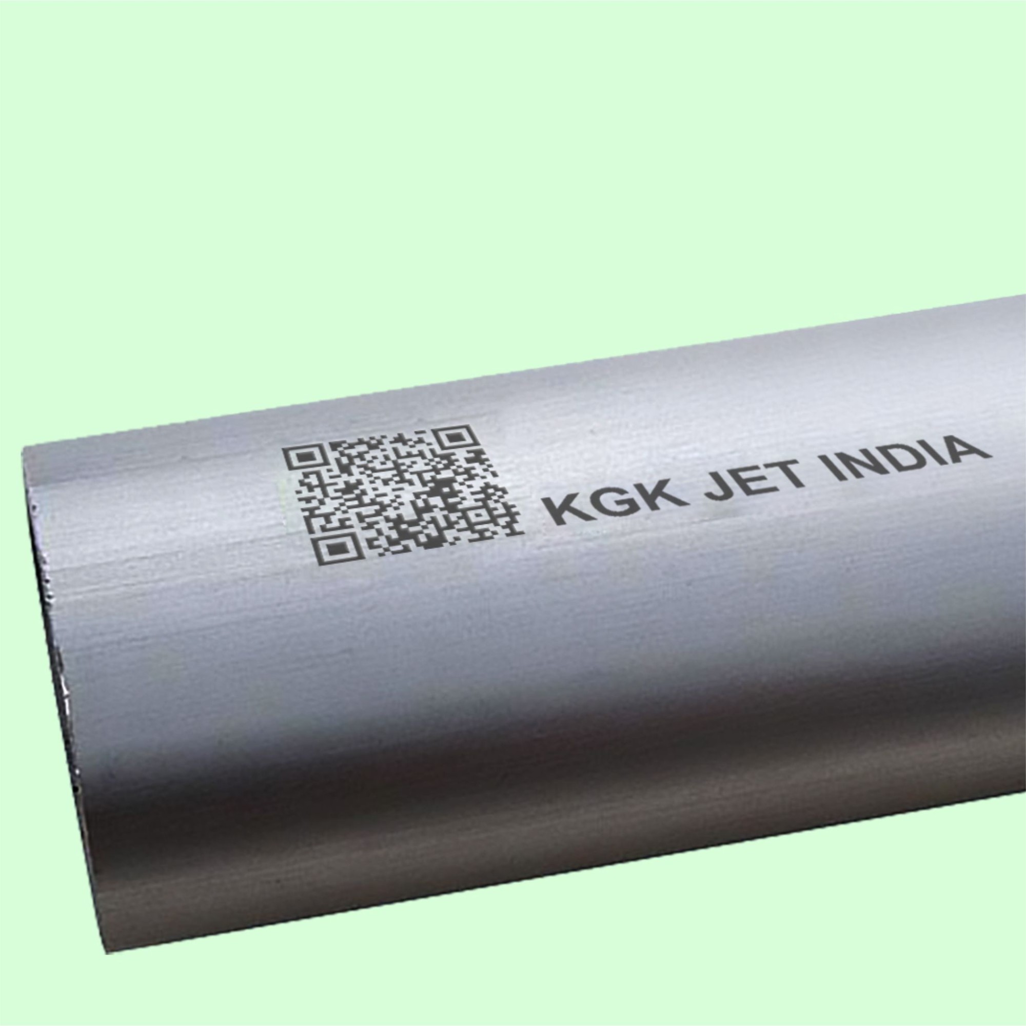 Fiber Laser Marking on GI Pipe